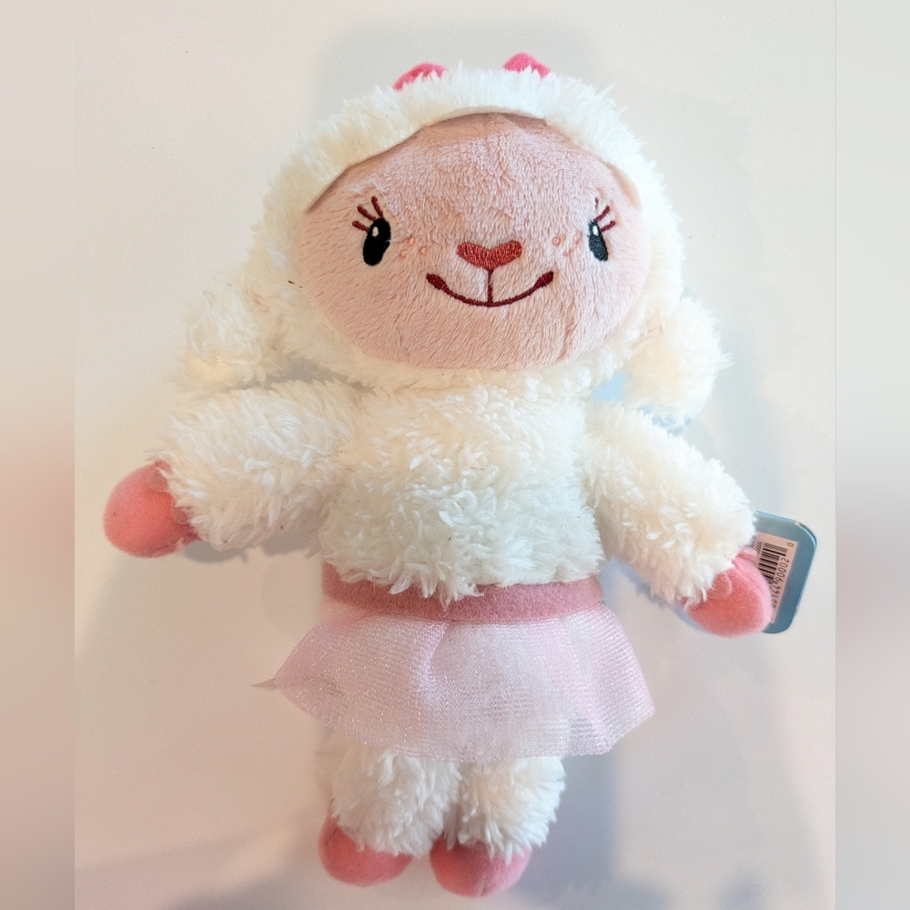 Disney Doc McStuffins Lambie Plush 8" Stuffed Animal Pink Tutu Just Play